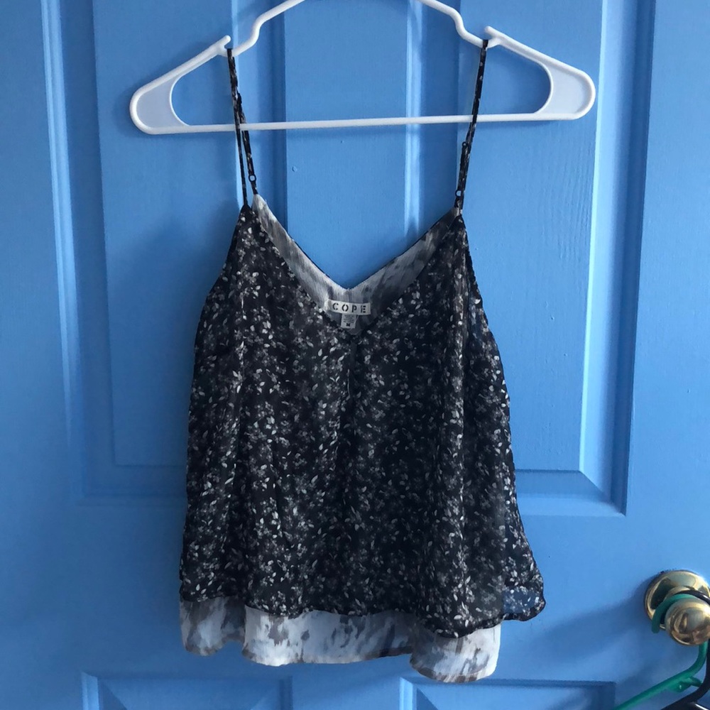 Floral pattern tank
